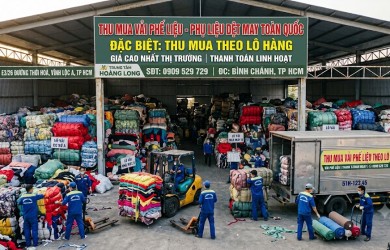 Thu Mua Vải Phế Liệu Dệt May Theo Lô Hàng