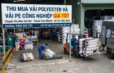 Thu Mua Vải Polyester Và Vải PE Công Nghiệp Giá Tốt 